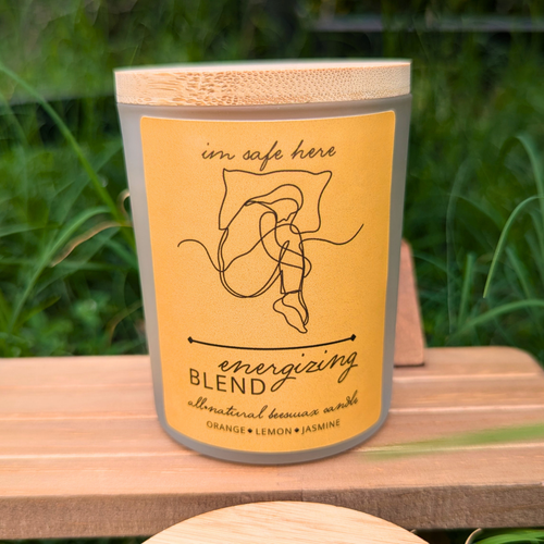 Energizing Blend - Orange, Lemon, & Jasmine All-Natural Beeswax Candles