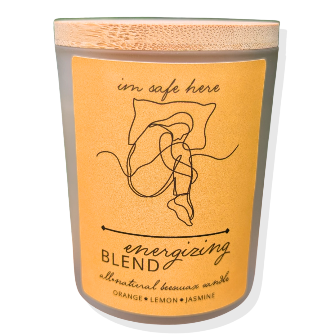 Energizing Blend - Orange, Lemon, & Jasmine All-Natural Beeswax Candles